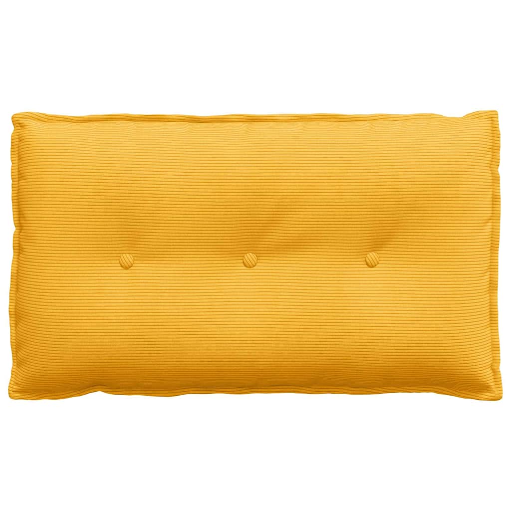 Rugkussen Lichtgeel 80 x 50 cm Cordstof is nu te koop bij PeponiXL, paradijselijk wonen!