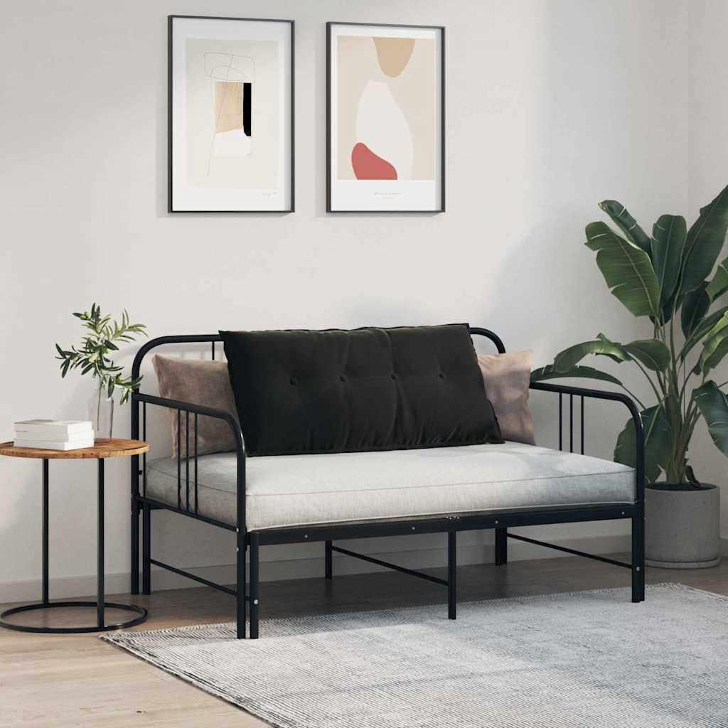 Rugkussen Zwart 100 x 50 cm Cordstof is nu te koop bij PeponiXL, paradijselijk wonen!