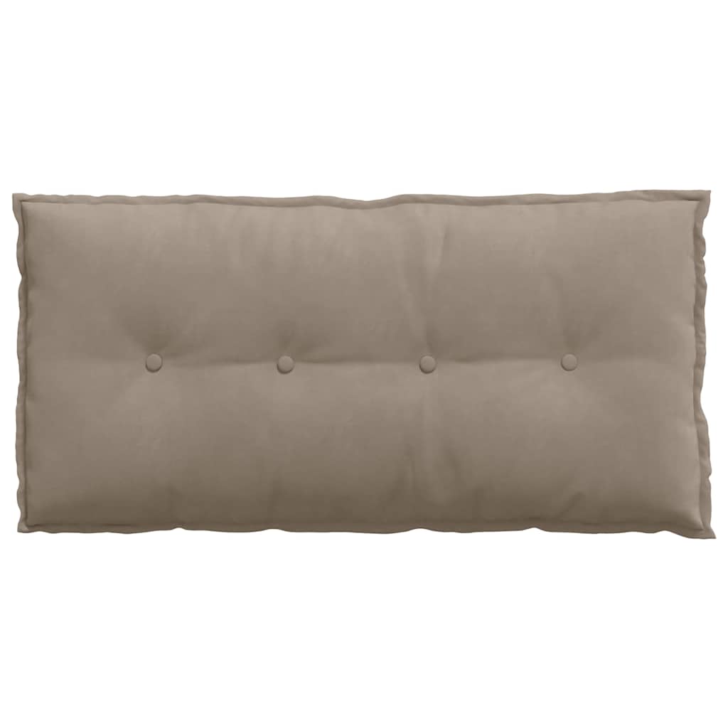 Rugkussen Taupe 100 x 50 cm Microvezel Stof is nu te koop bij PeponiXL, paradijselijk wonen!