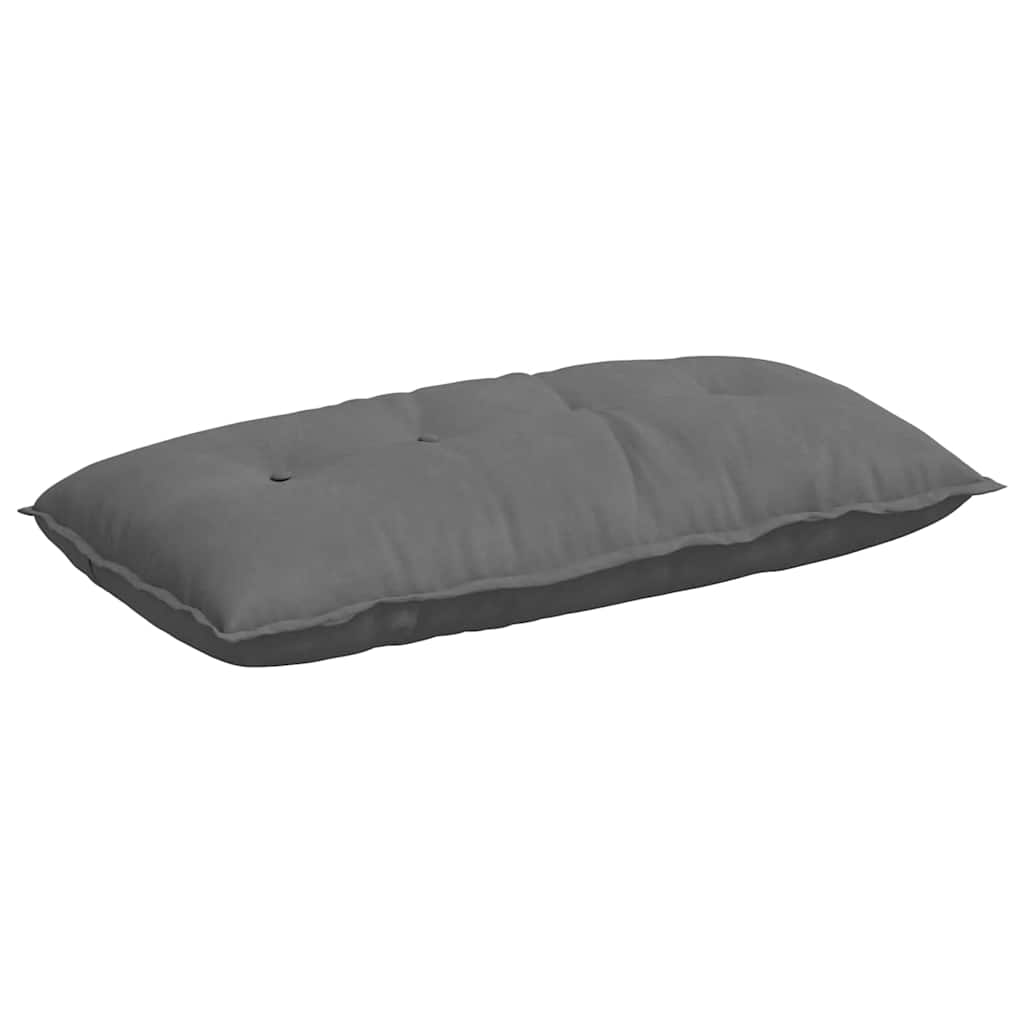 Rugkussen Donkergrijs 100 x 50 cm Microvezel Stof is nu te koop bij PeponiXL, paradijselijk wonen!
