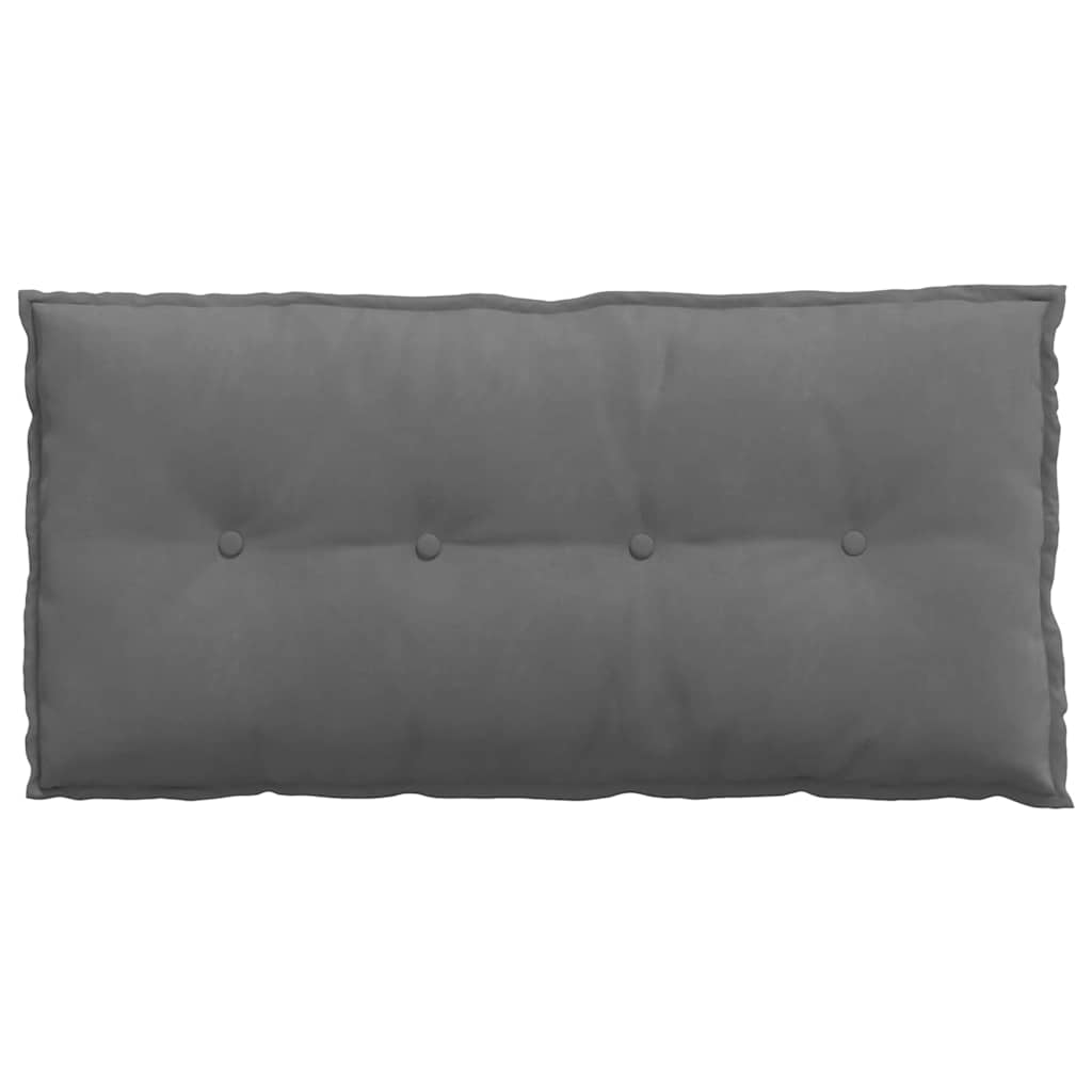 Rugkussen Donkergrijs 100 x 50 cm Microvezel Stof is nu te koop bij PeponiXL, paradijselijk wonen!