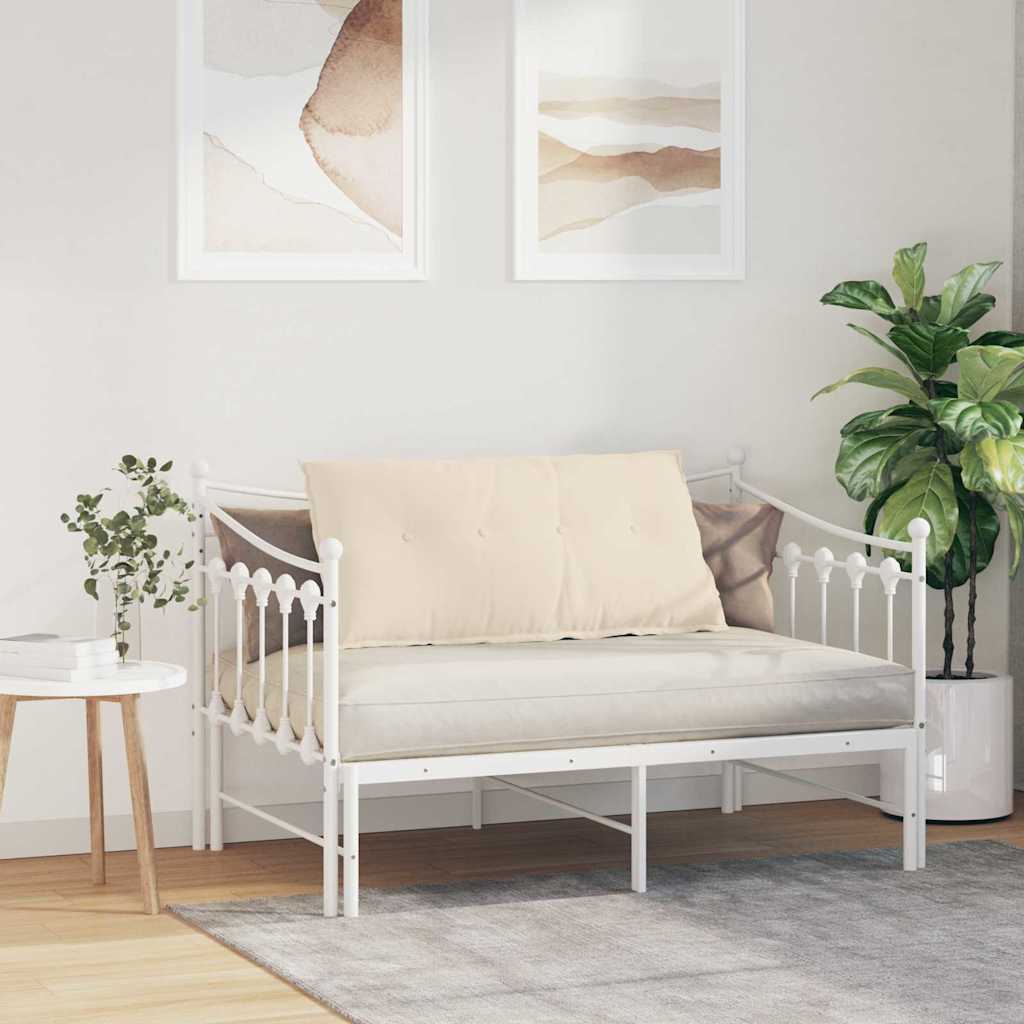 Rugkussen Beige 100 x 50 cm Microvezel Stof is nu te koop bij PeponiXL, paradijselijk wonen!