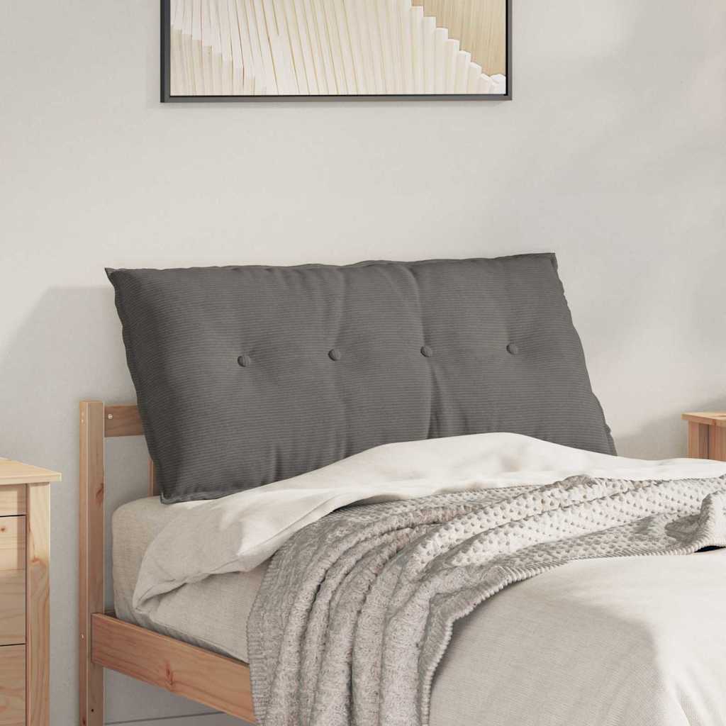 Rugkussen Lichtgrijs 100 x 50 cm Cordstof is nu te koop bij PeponiXL, paradijselijk wonen!
