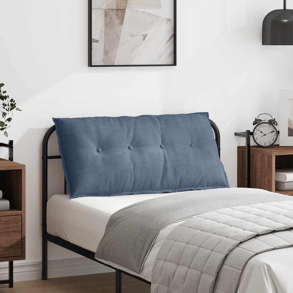 Rugkussen Blauw 100 x 50 cm Cordstof is nu te koop bij PeponiXL, paradijselijk wonen!