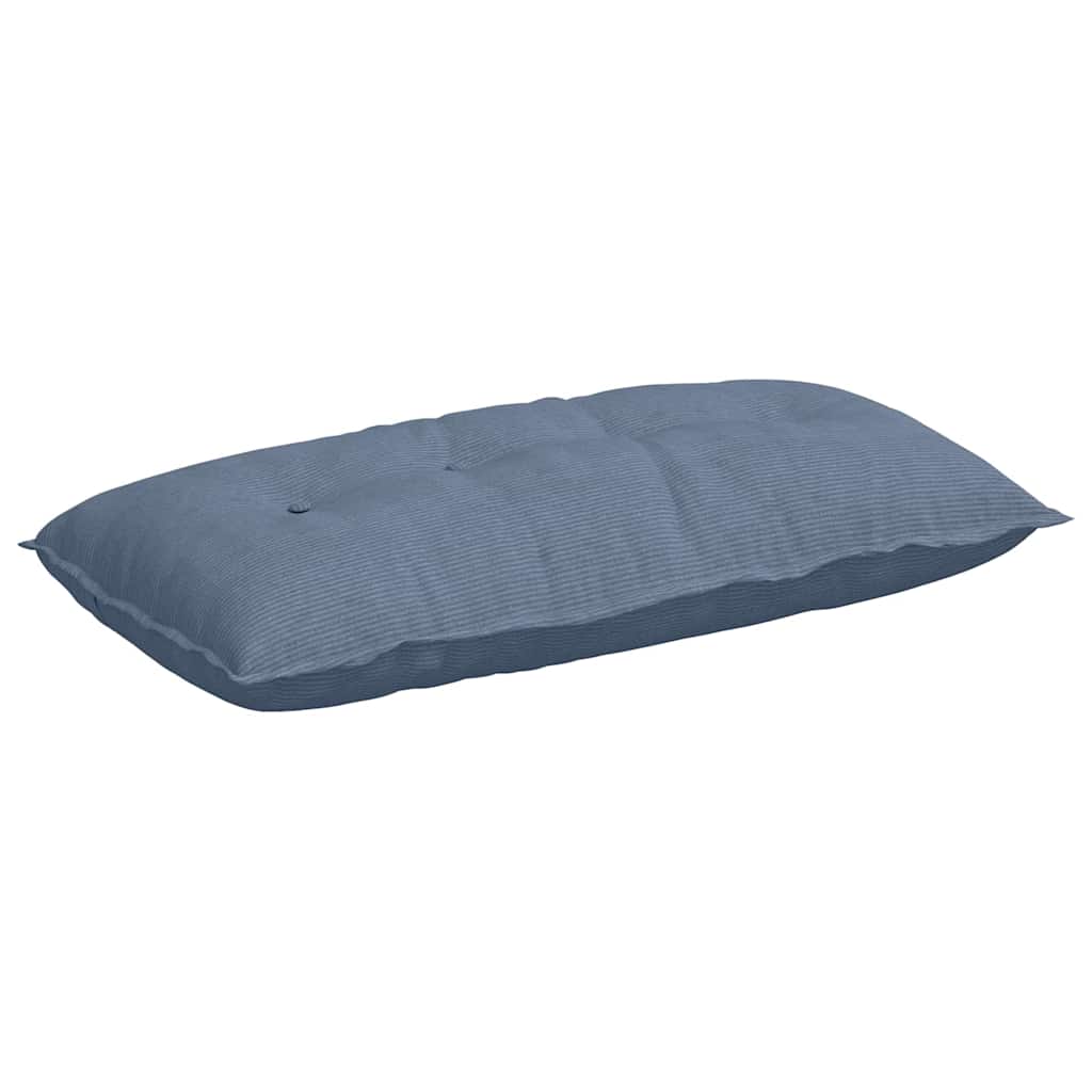Rugkussen Blauw 100 x 50 cm Cordstof is nu te koop bij PeponiXL, paradijselijk wonen!