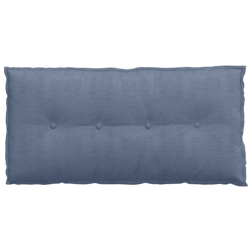 Rugkussen Blauw 100 x 50 cm Cordstof is nu te koop bij PeponiXL, paradijselijk wonen!