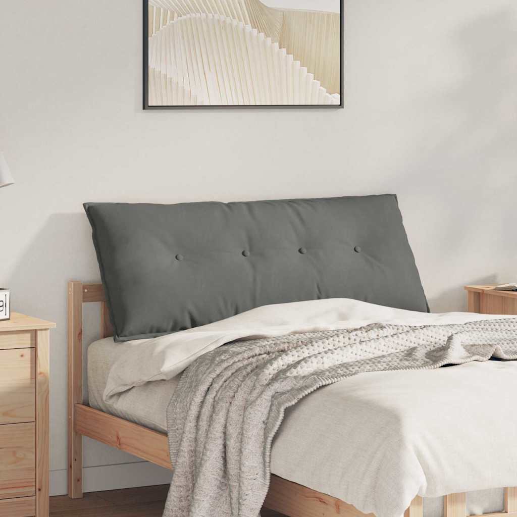 Rugkussen Donkergrijs 120 x 50 cm Microvezel Stof is nu te koop bij PeponiXL, paradijselijk wonen!