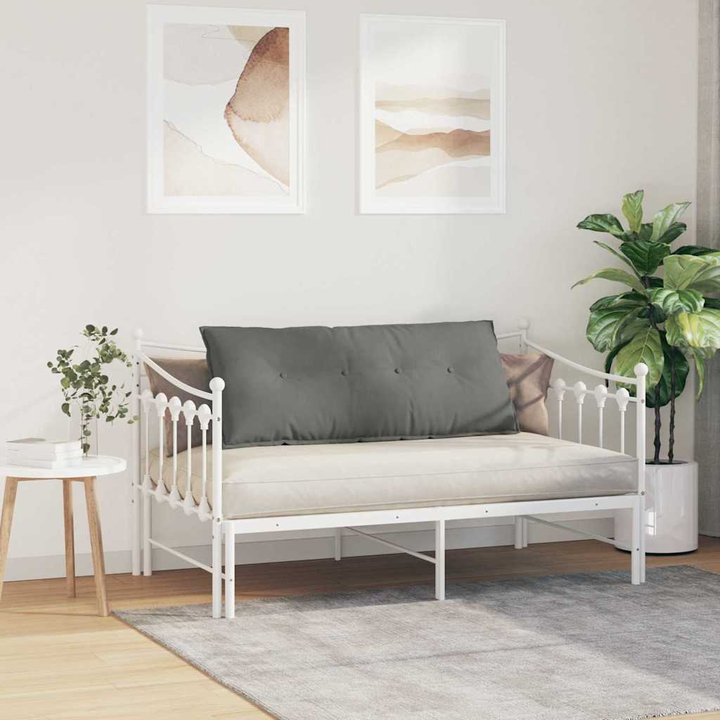 Rugkussen Donkergrijs 120 x 50 cm Microvezel Stof is nu te koop bij PeponiXL, paradijselijk wonen!
