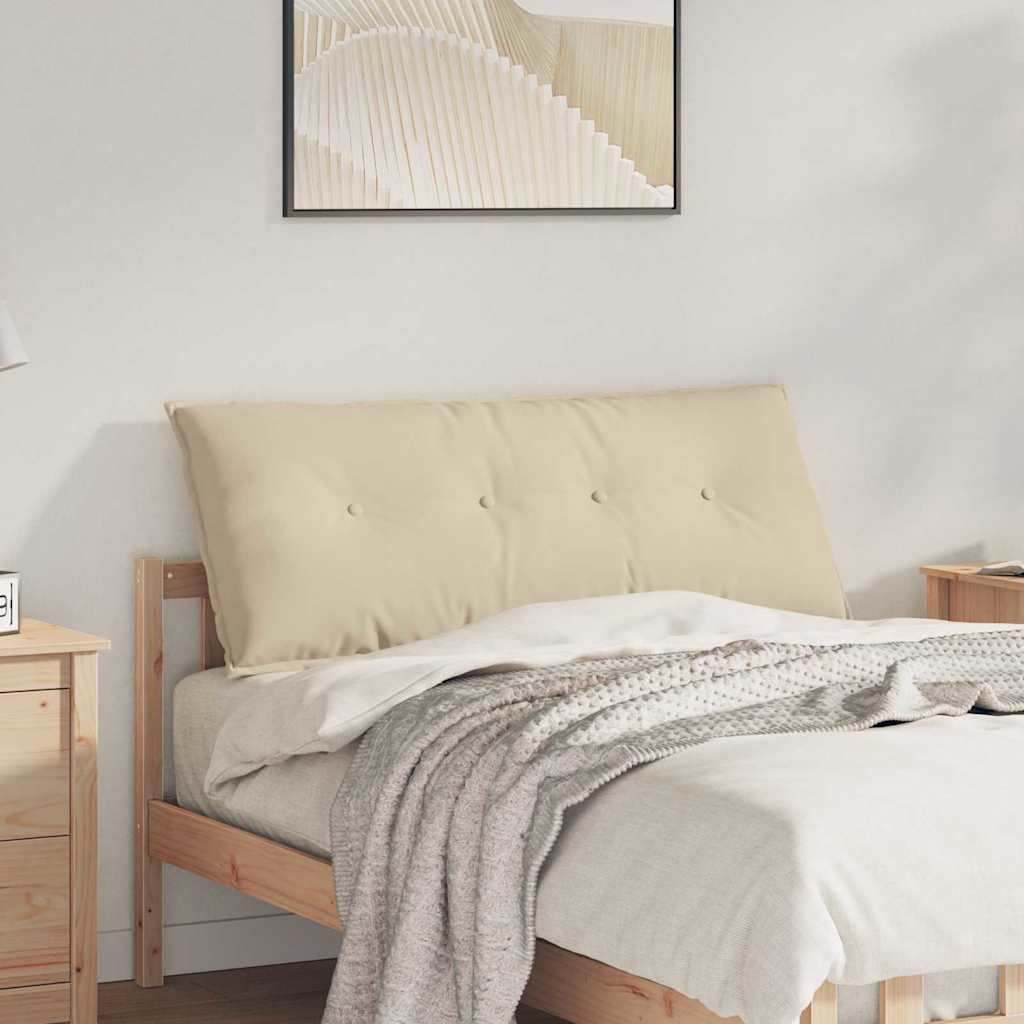 Rugkussen Crème 120 x 50 cm Microvezel Stof is nu te koop bij PeponiXL, paradijselijk wonen!