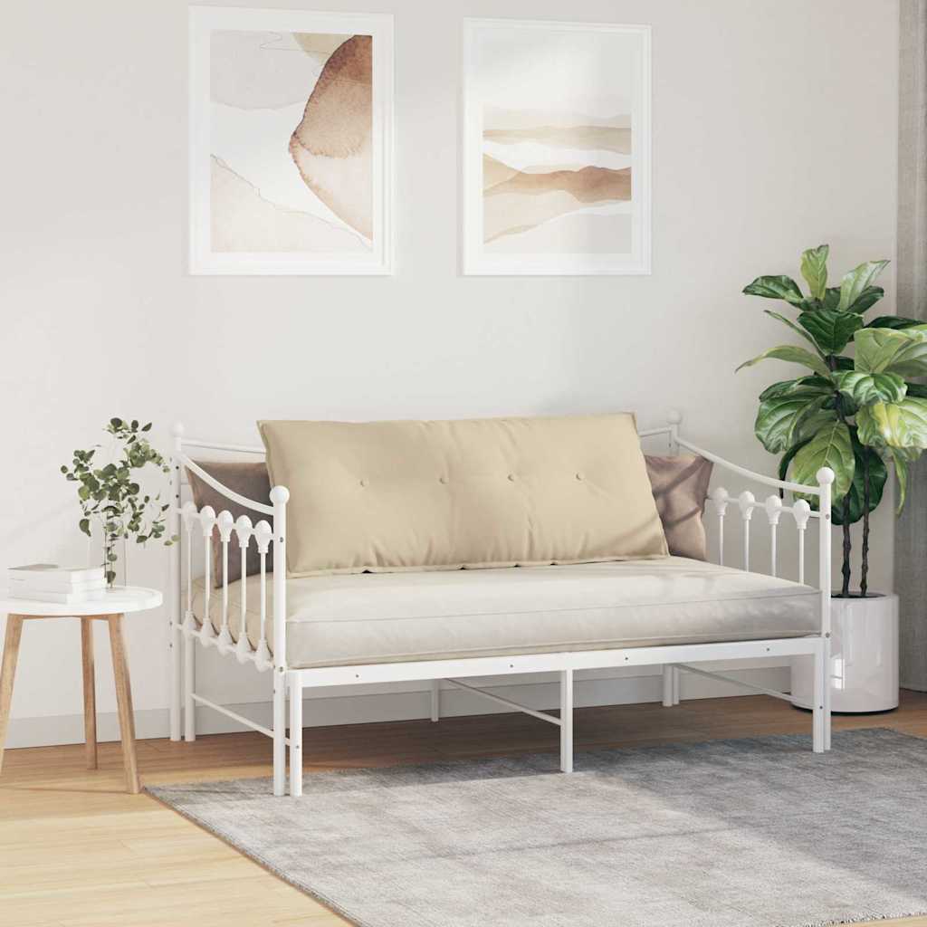 Rugkussen Crème 120 x 50 cm Microvezel Stof is nu te koop bij PeponiXL, paradijselijk wonen!