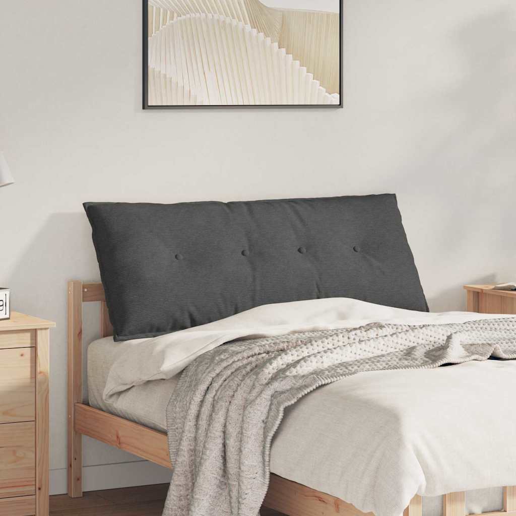 Rugkussen Donkergrijs 120 x 50 cm Cordstof is nu te koop bij PeponiXL, paradijselijk wonen!