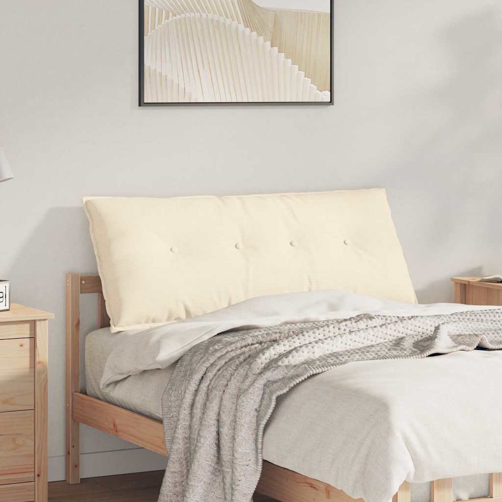 Rugkussen Crème 120 x 50 cm Cordstof is nu te koop bij PeponiXL, paradijselijk wonen!