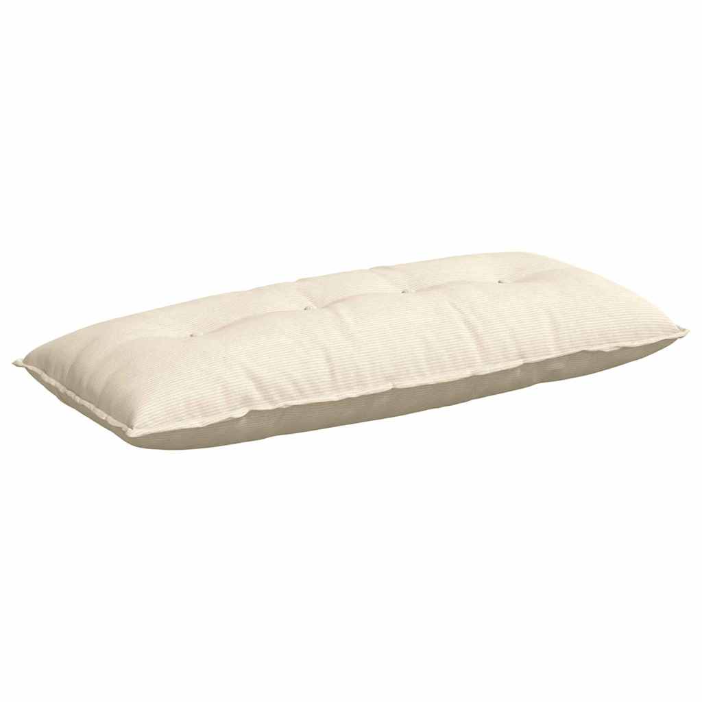 Rugkussen Crème 120 x 50 cm Cordstof is nu te koop bij PeponiXL, paradijselijk wonen!