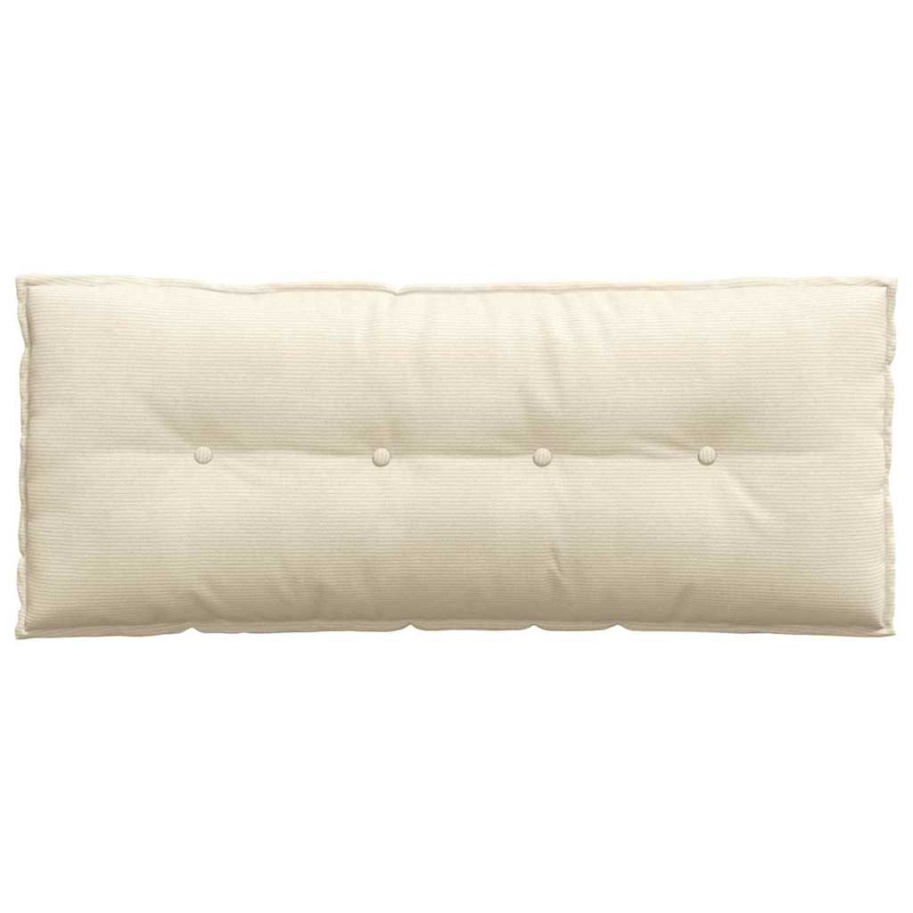 Rugkussen Crème 120 x 50 cm Cordstof is nu te koop bij PeponiXL, paradijselijk wonen!