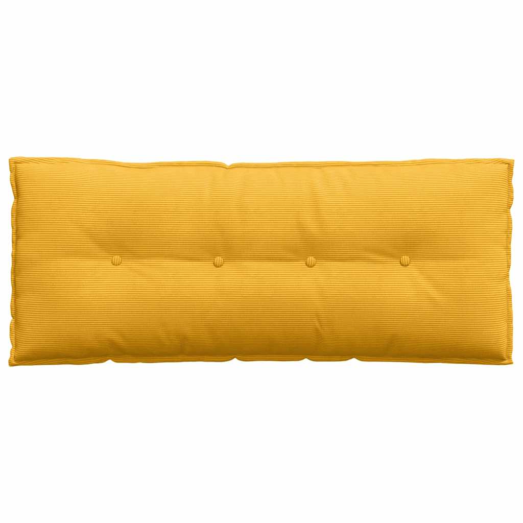 Rugkussen Lichtgeel 120 x 50 cm Cordstof is nu te koop bij PeponiXL, paradijselijk wonen!