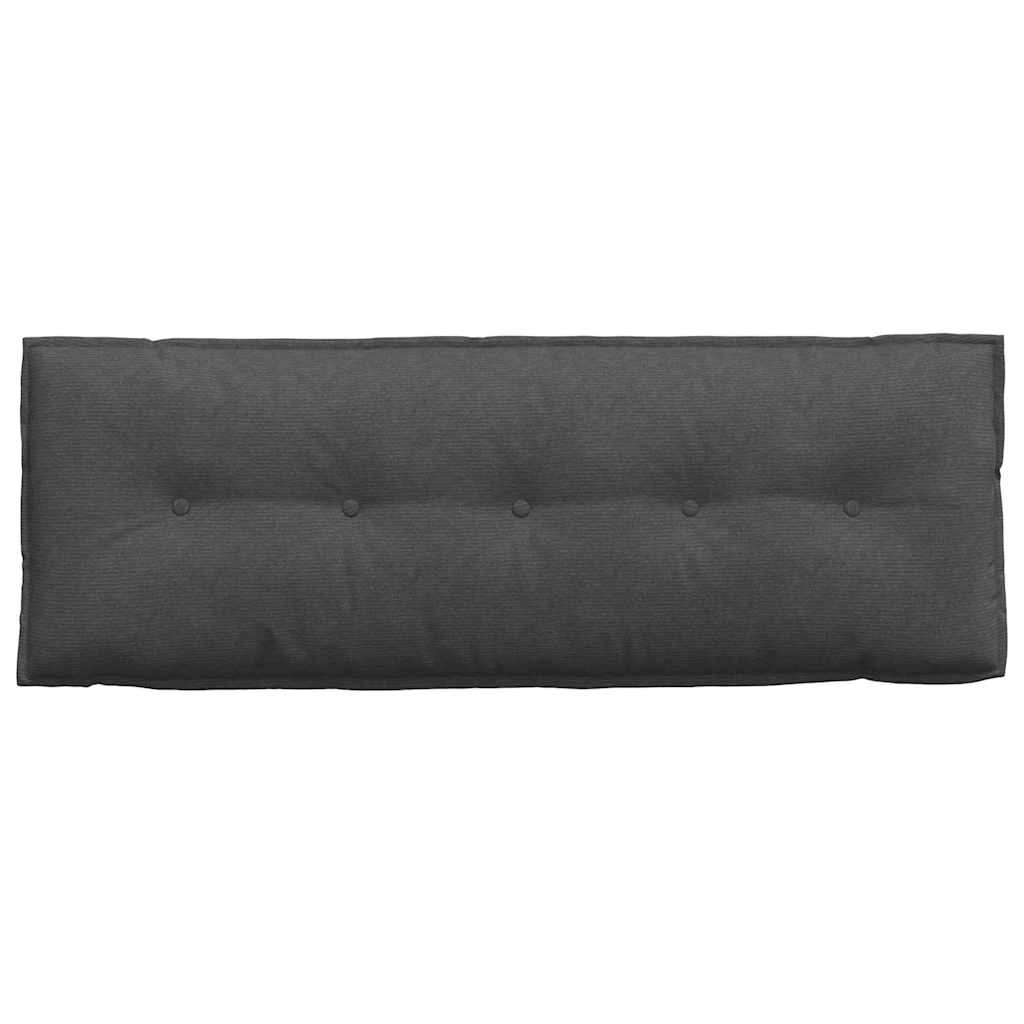 Rugkussen Donkergrijs 140 x 50 cm Cordstof is nu te koop bij PeponiXL, paradijselijk wonen!