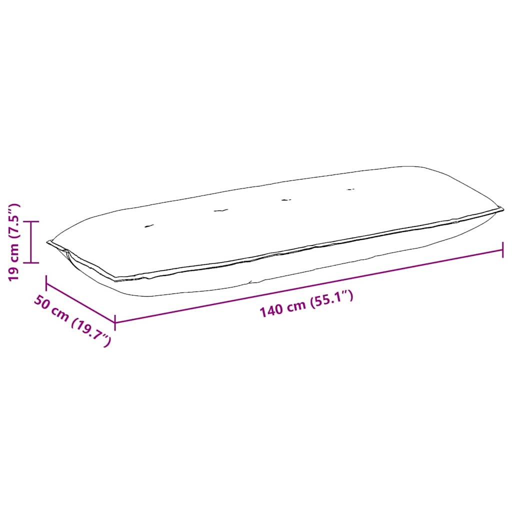 Rugkussen Crème 140 x 50 cm Cordstof is nu te koop bij PeponiXL, paradijselijk wonen!