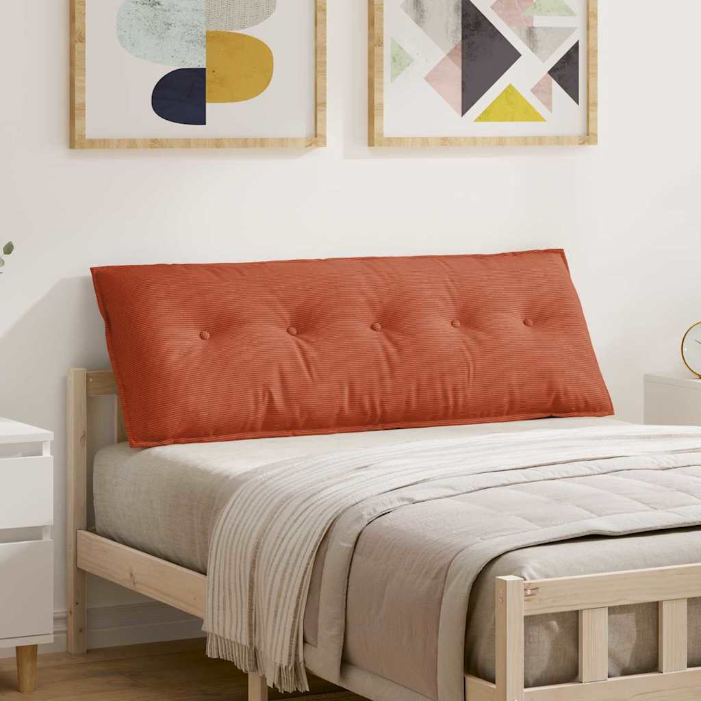 Rugkussen Rood-oranje 140 x 50 cm Cordstof is nu te koop bij PeponiXL, paradijselijk wonen!