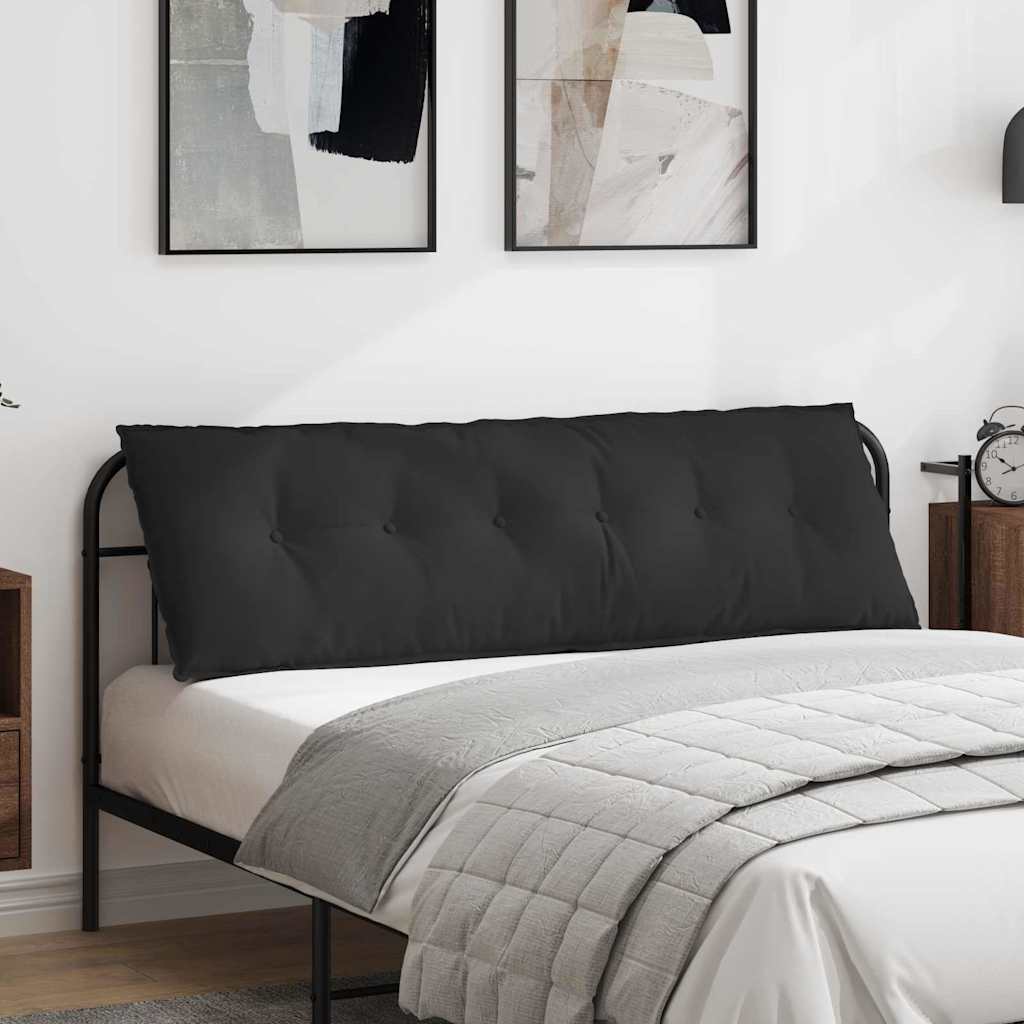 Rugkussen Zwart 160 x 50 cm Microvezel Stof is nu te koop bij PeponiXL, paradijselijk wonen!