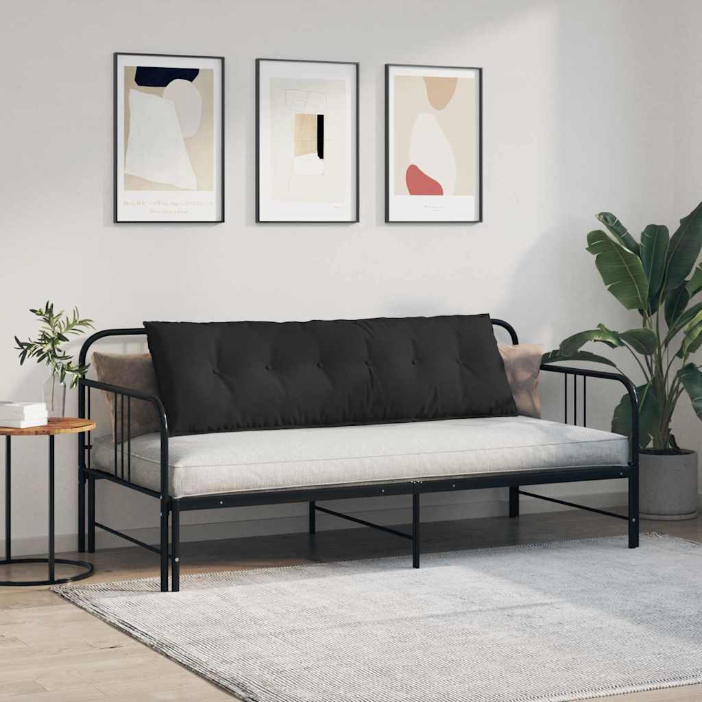 Rugkussen Zwart 160 x 50 cm Microvezel Stof is nu te koop bij PeponiXL, paradijselijk wonen!