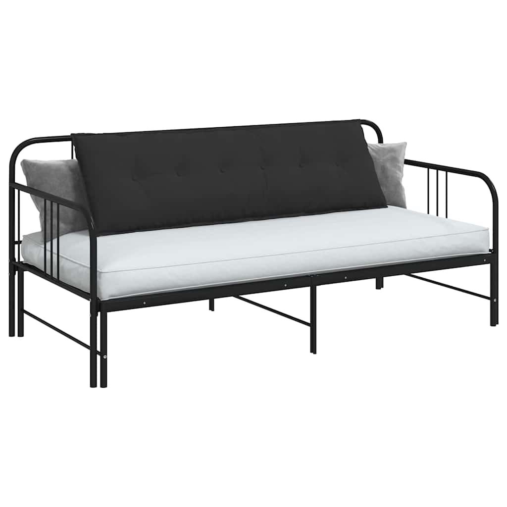 Rugkussen Zwart 160 x 50 cm Microvezel Stof is nu te koop bij PeponiXL, paradijselijk wonen!