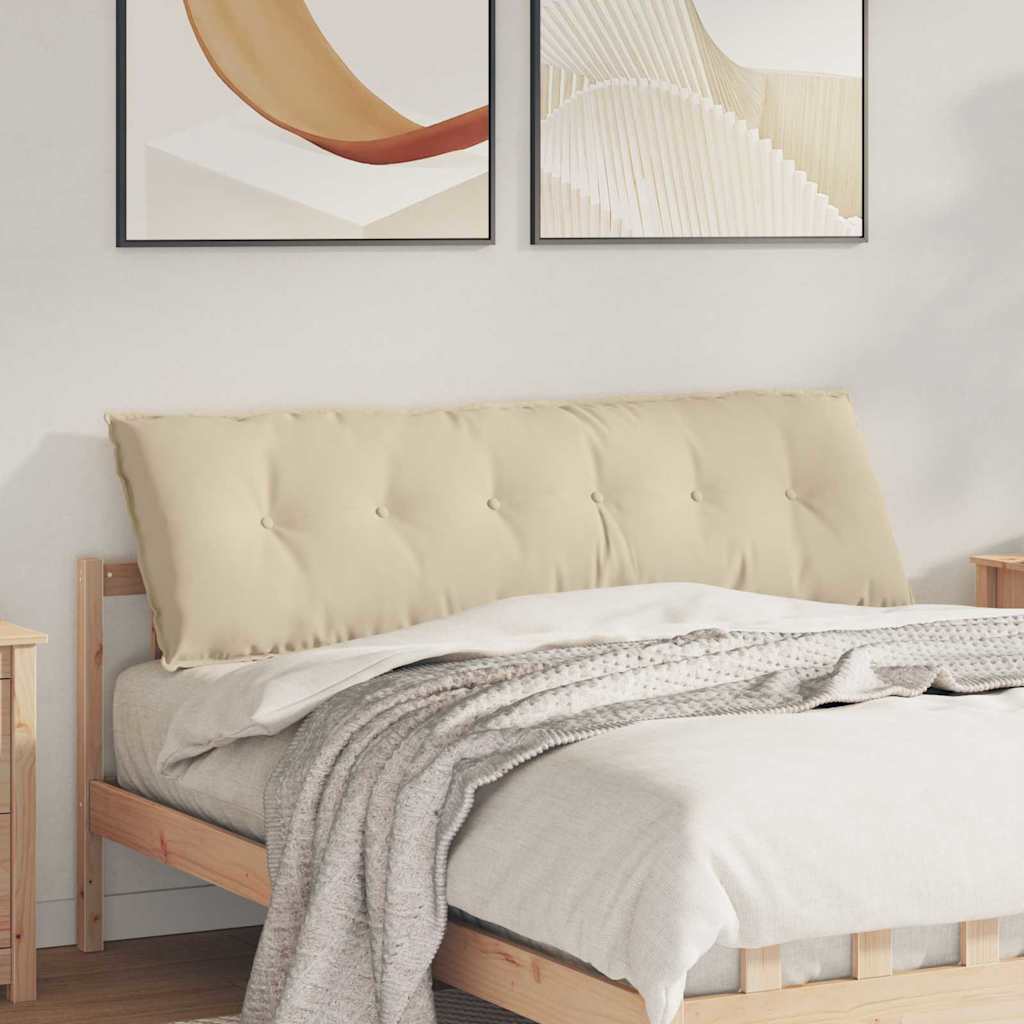 Rugkussen Crème 160 x 50 cm Microvezel Stof is nu te koop bij PeponiXL, paradijselijk wonen!