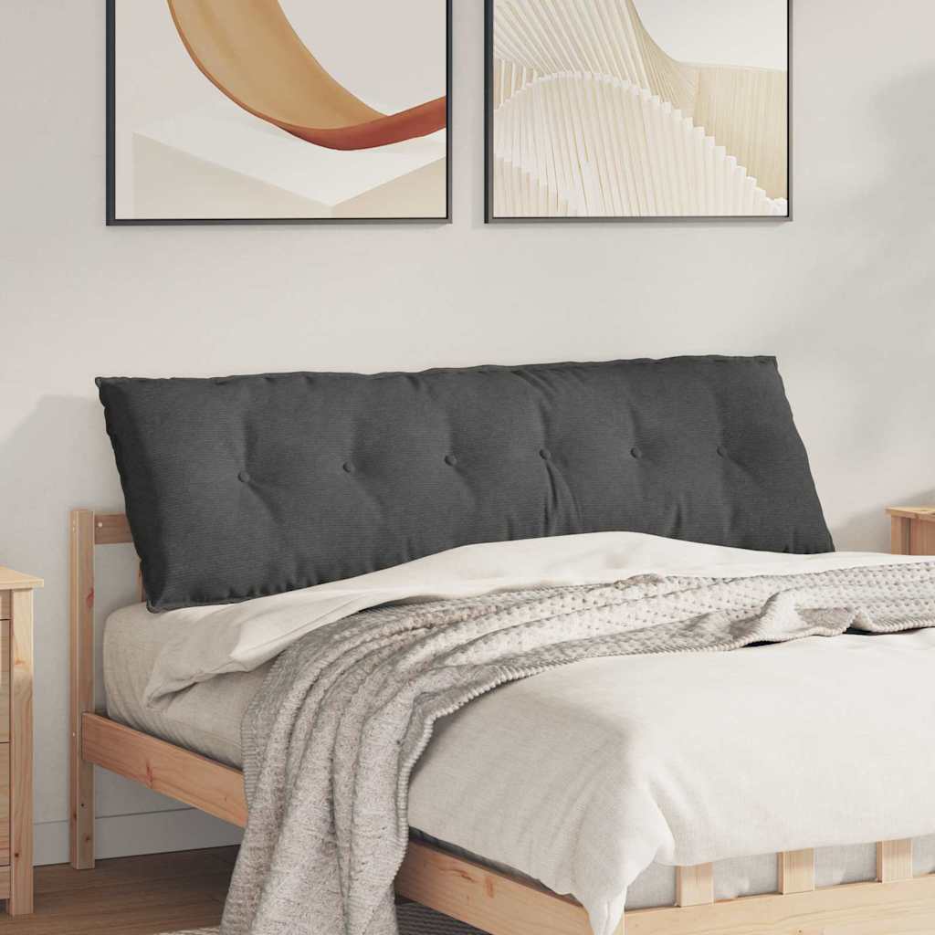 Rugkussen Donkergrijs 160 x 50 cm Cordstof is nu te koop bij PeponiXL, paradijselijk wonen!