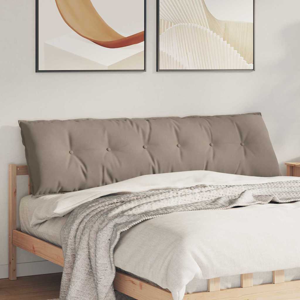 Rugkussen Taupe 180 x 50 cm Microvezel Stof is nu te koop bij PeponiXL, paradijselijk wonen!