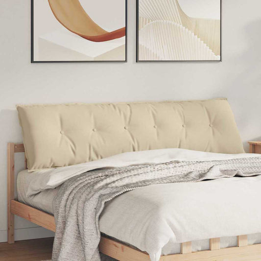 Rugkussen Crème 180 x 50 cm Microvezel Stof is nu te koop bij PeponiXL, paradijselijk wonen!
