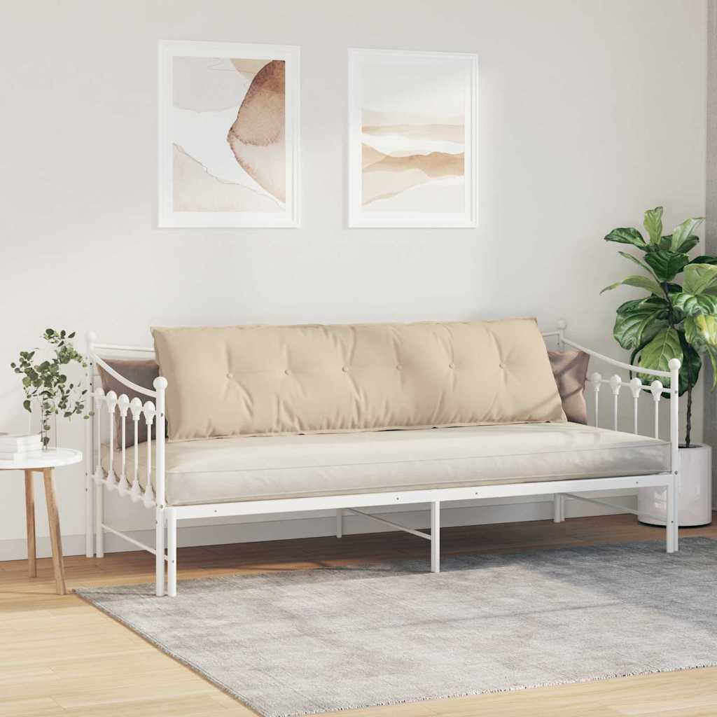 Rugkussen Crème 180 x 50 cm Microvezel Stof is nu te koop bij PeponiXL, paradijselijk wonen!