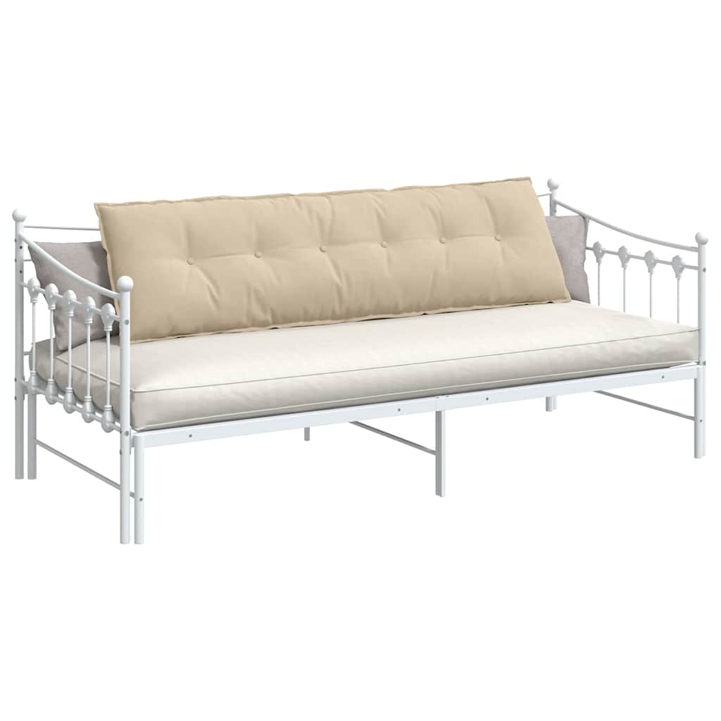 Rugkussen Crème 180 x 50 cm Microvezel Stof is nu te koop bij PeponiXL, paradijselijk wonen!