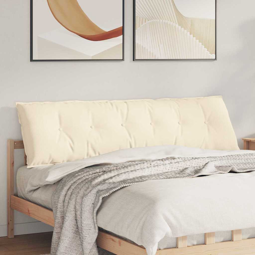 Rugkussen Crème 180 x 50 cm Cordstof is nu te koop bij PeponiXL, paradijselijk wonen!