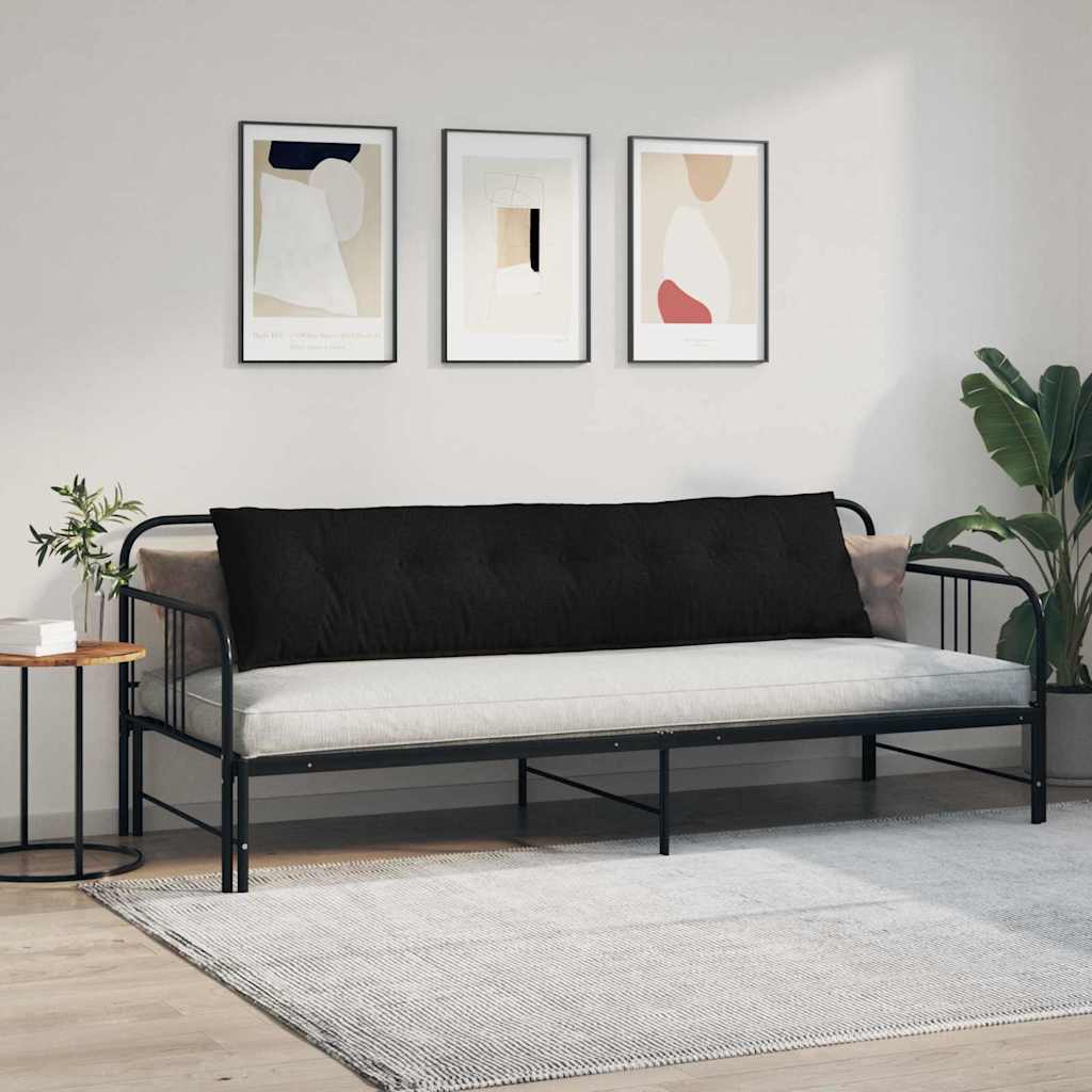 Rugkussen Zwart 200 x 19 x 50 cm Stof is nu te koop bij PeponiXL, paradijselijk wonen!
