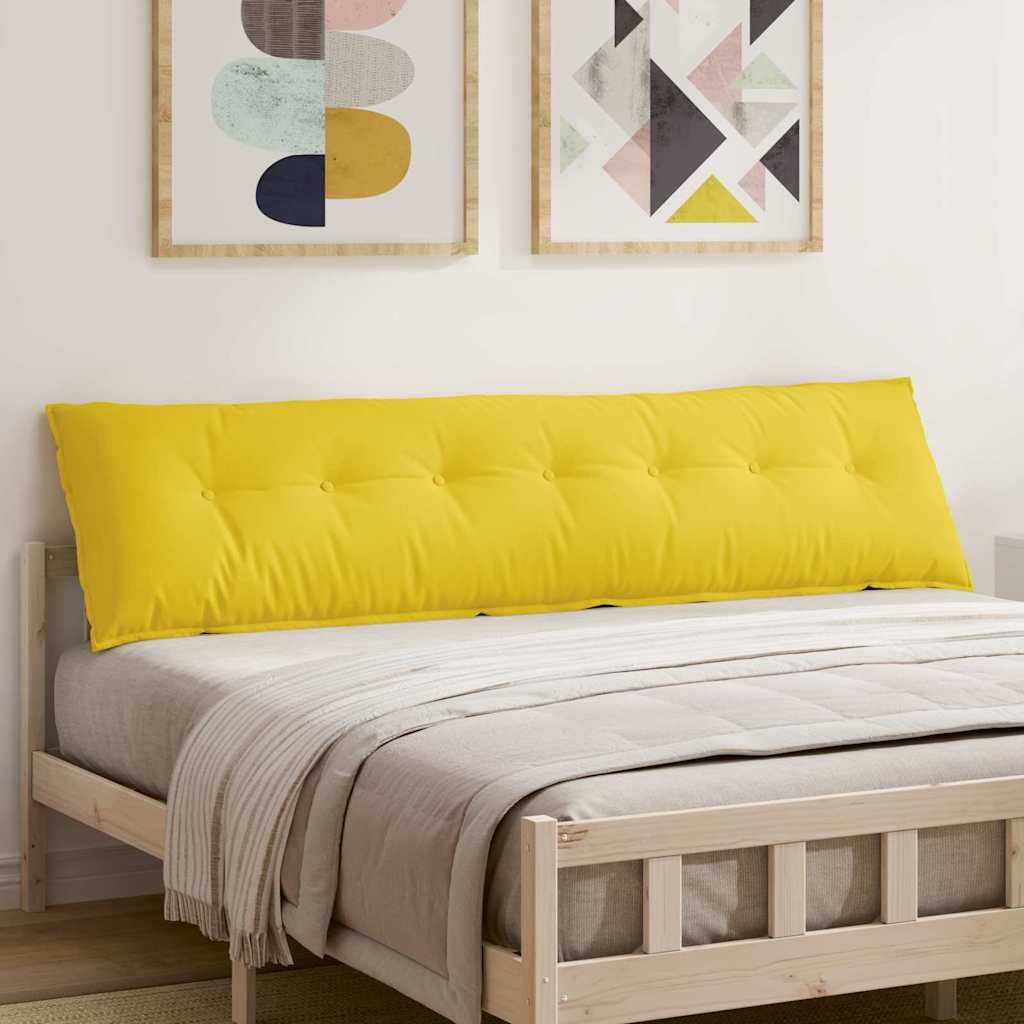 Rugkussen Lichtgeel 200 x 19 x 50 cm Stof is nu te koop bij PeponiXL, paradijselijk wonen!