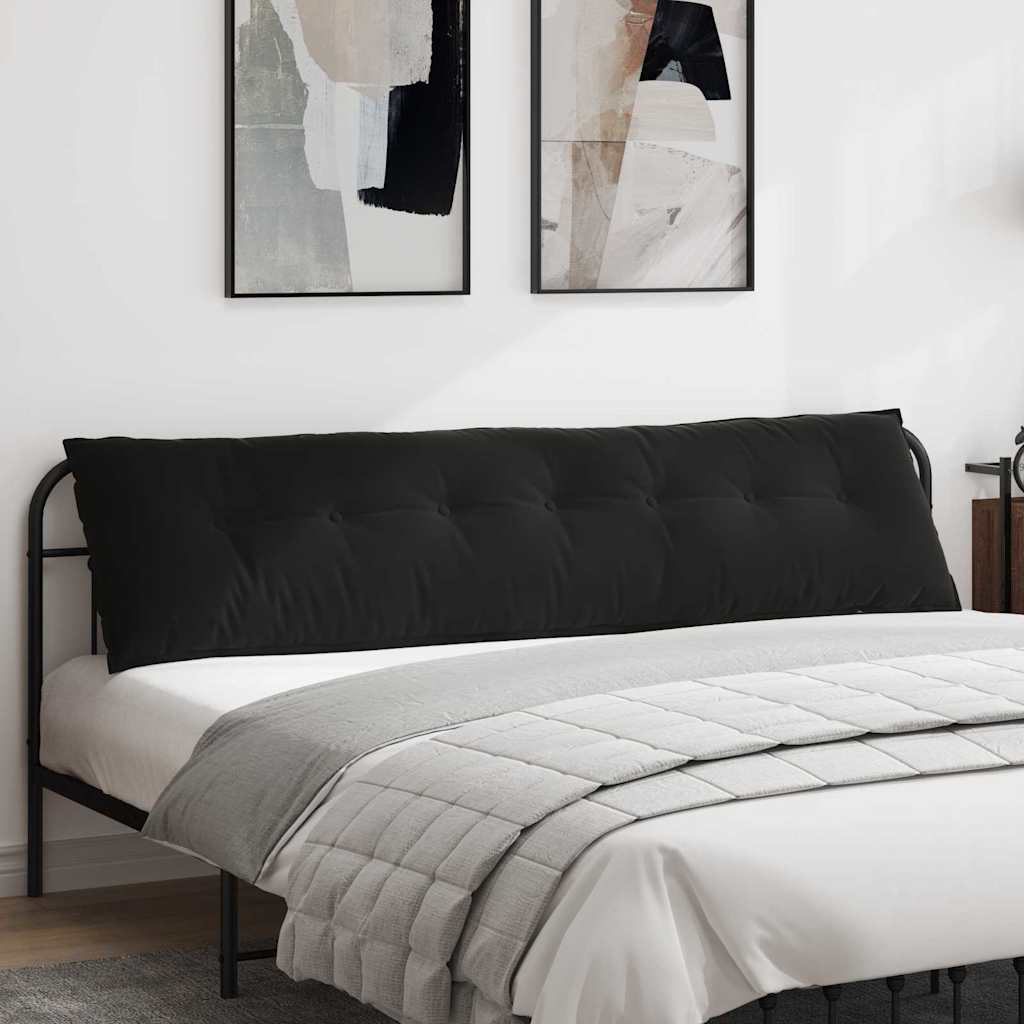 Rugkussen Zwart 200 x 50 cm Cordstof is nu te koop bij PeponiXL, paradijselijk wonen!