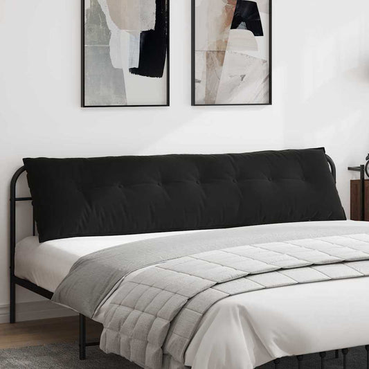 Rugkussen Zwart 200 x 50 cm Cordstof is nu te koop bij PeponiXL, paradijselijk wonen!
