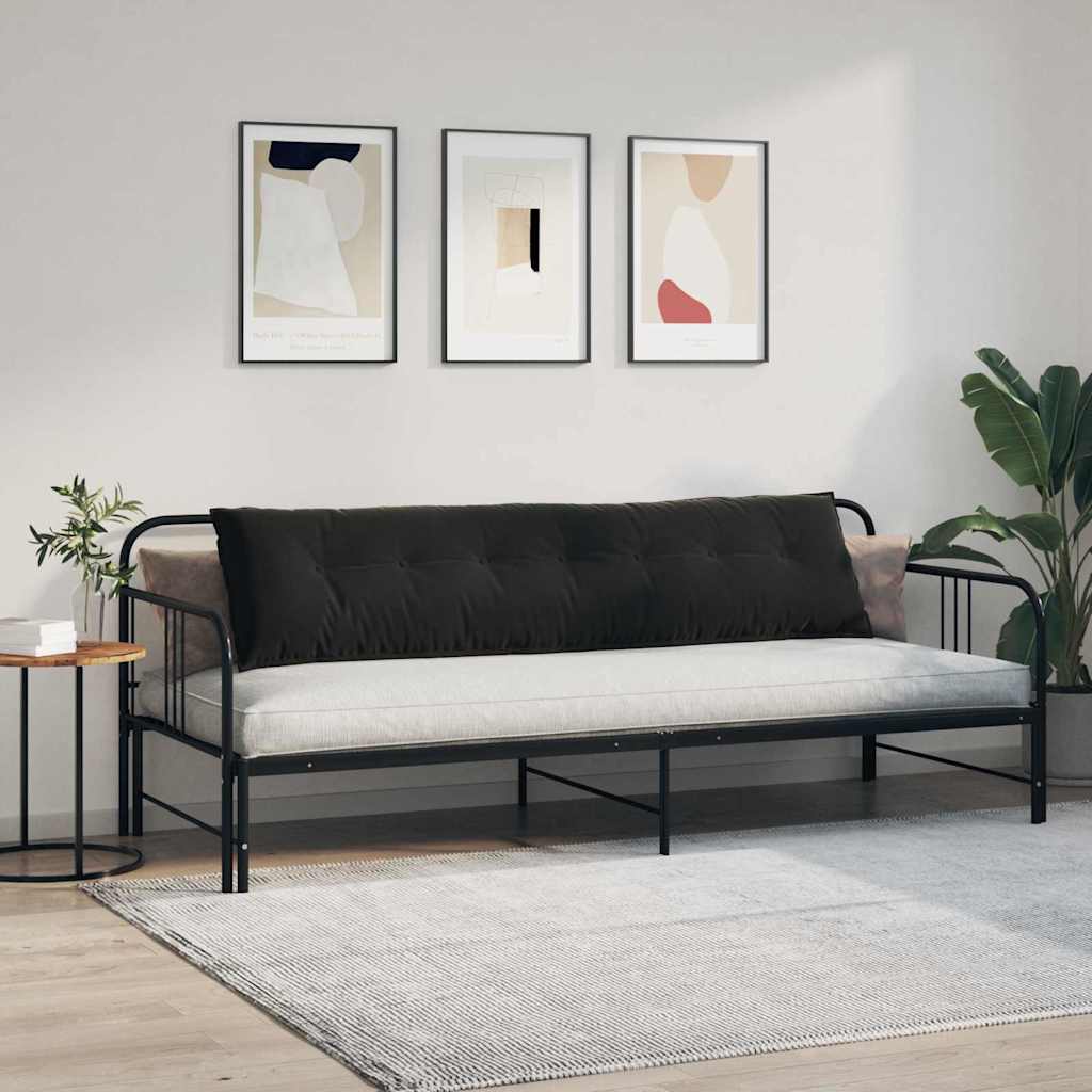 Rugkussen Zwart 200 x 50 cm Cordstof is nu te koop bij PeponiXL, paradijselijk wonen!