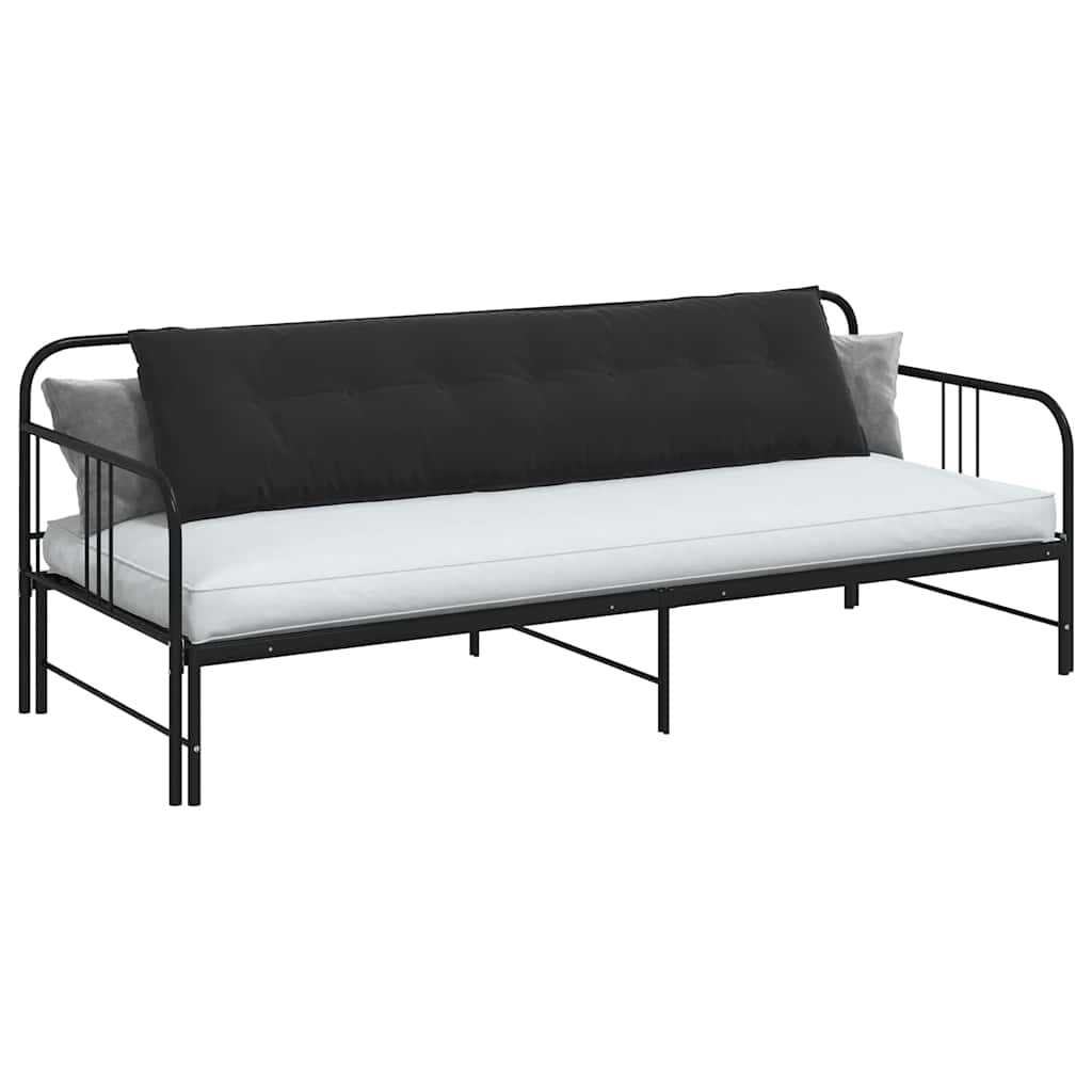Rugkussen Zwart 200 x 50 cm Cordstof is nu te koop bij PeponiXL, paradijselijk wonen!