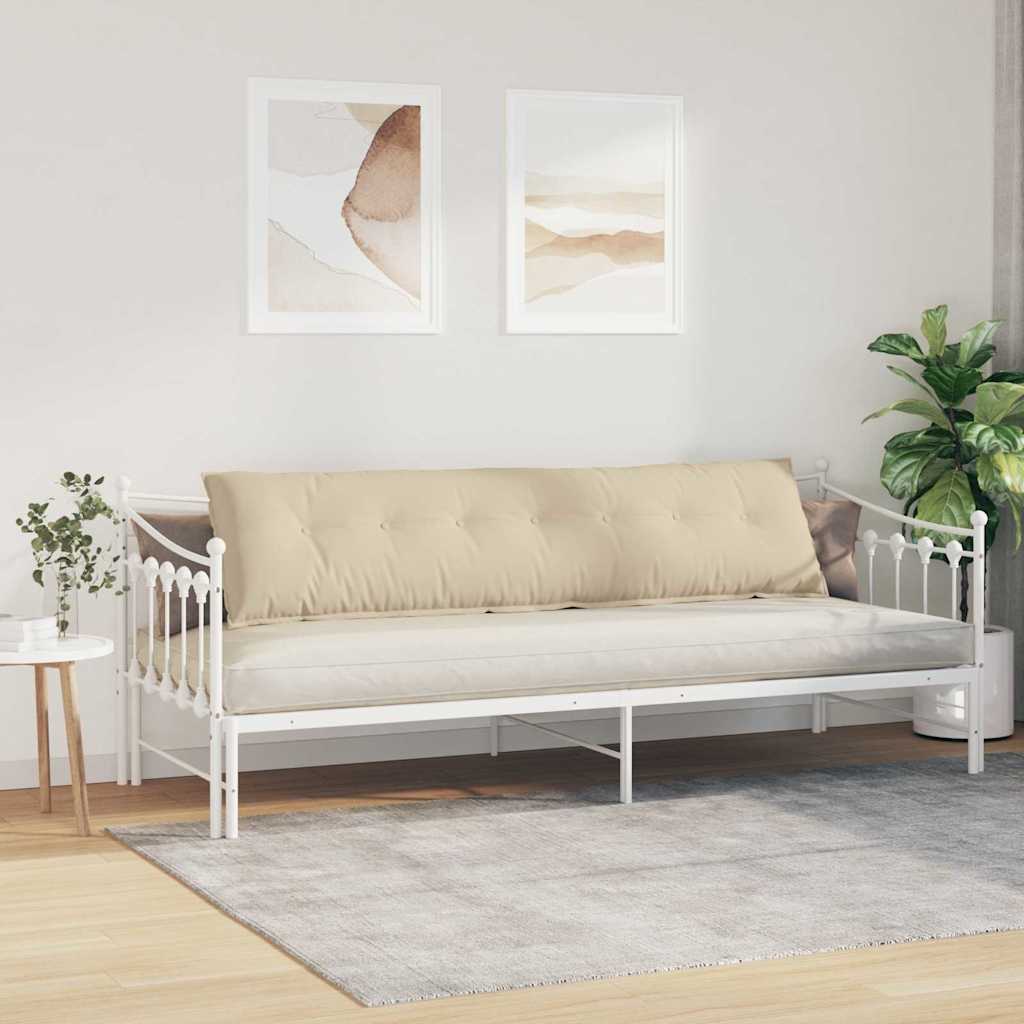 Rugkussen Crème 200 x 50 cm Microvezel Stof is nu te koop bij PeponiXL, paradijselijk wonen!