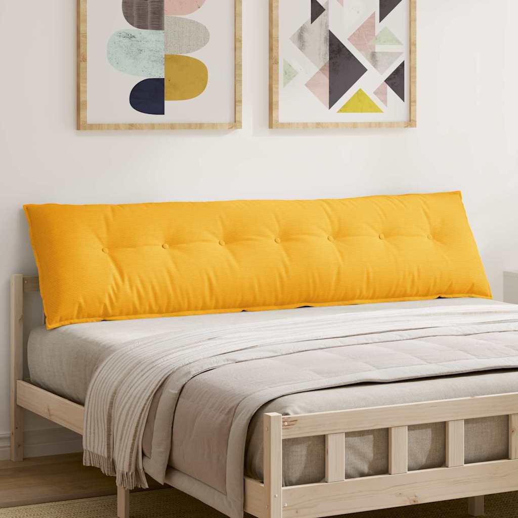 Rugkussen Lichtgeel 200 x 50 cm Cordstof is nu te koop bij PeponiXL, paradijselijk wonen!