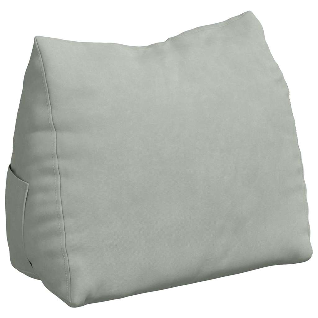 Rugkussen Lichtgrijs 45 x 20 x 35 cm Cordstof is nu te koop bij PeponiXL, paradijselijk wonen!