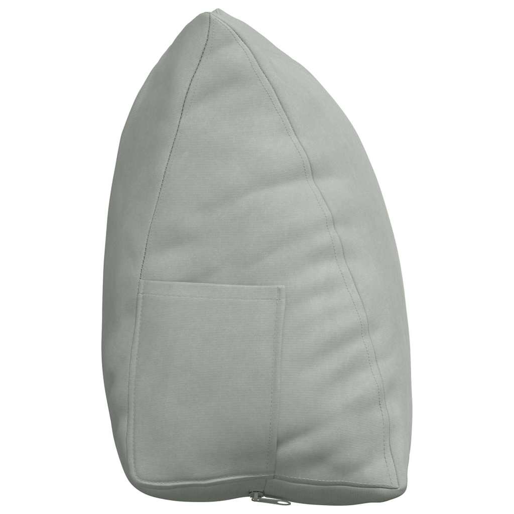 Rugkussen Lichtgrijs 45 x 20 x 35 cm Cordstof is nu te koop bij PeponiXL, paradijselijk wonen!