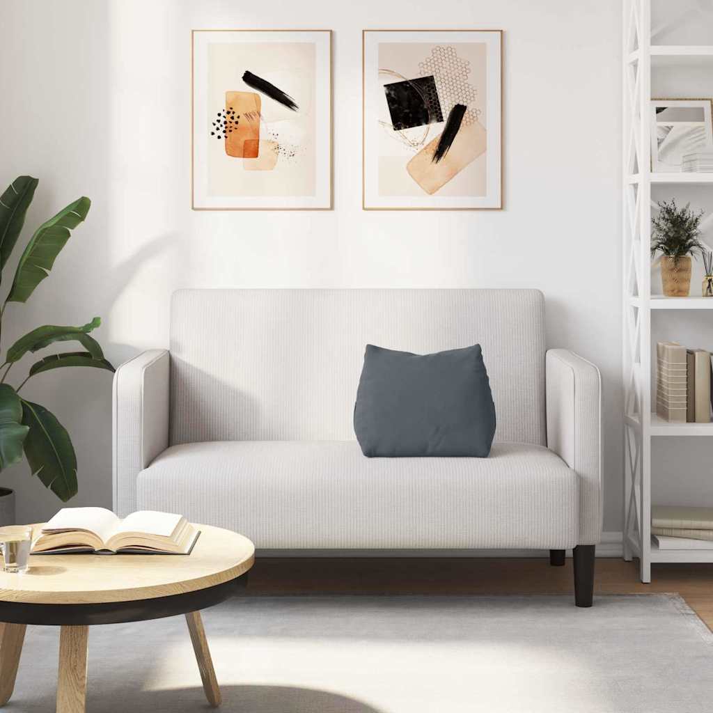 Rugkussen Donkergrijs 45 x 20 x 35 cm Cordstof is nu te koop bij PeponiXL, paradijselijk wonen!
