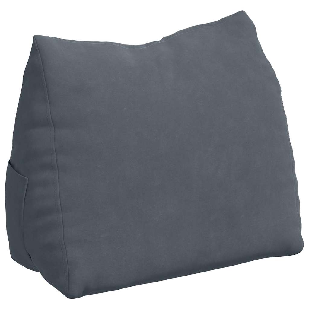 Rugkussen Donkergrijs 45 x 20 x 35 cm Cordstof is nu te koop bij PeponiXL, paradijselijk wonen!