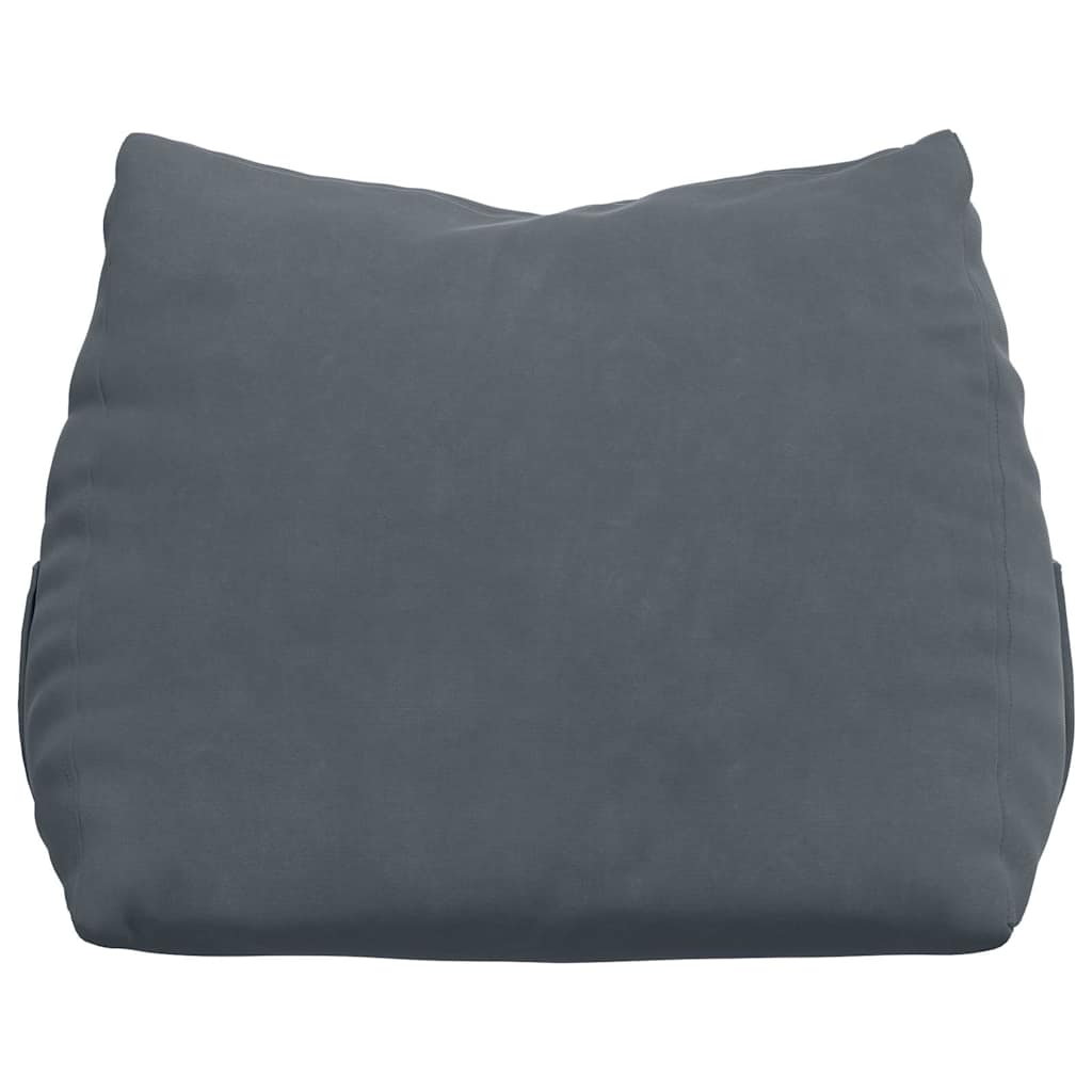 Rugkussen Donkergrijs 45 x 20 x 35 cm Cordstof is nu te koop bij PeponiXL, paradijselijk wonen!
