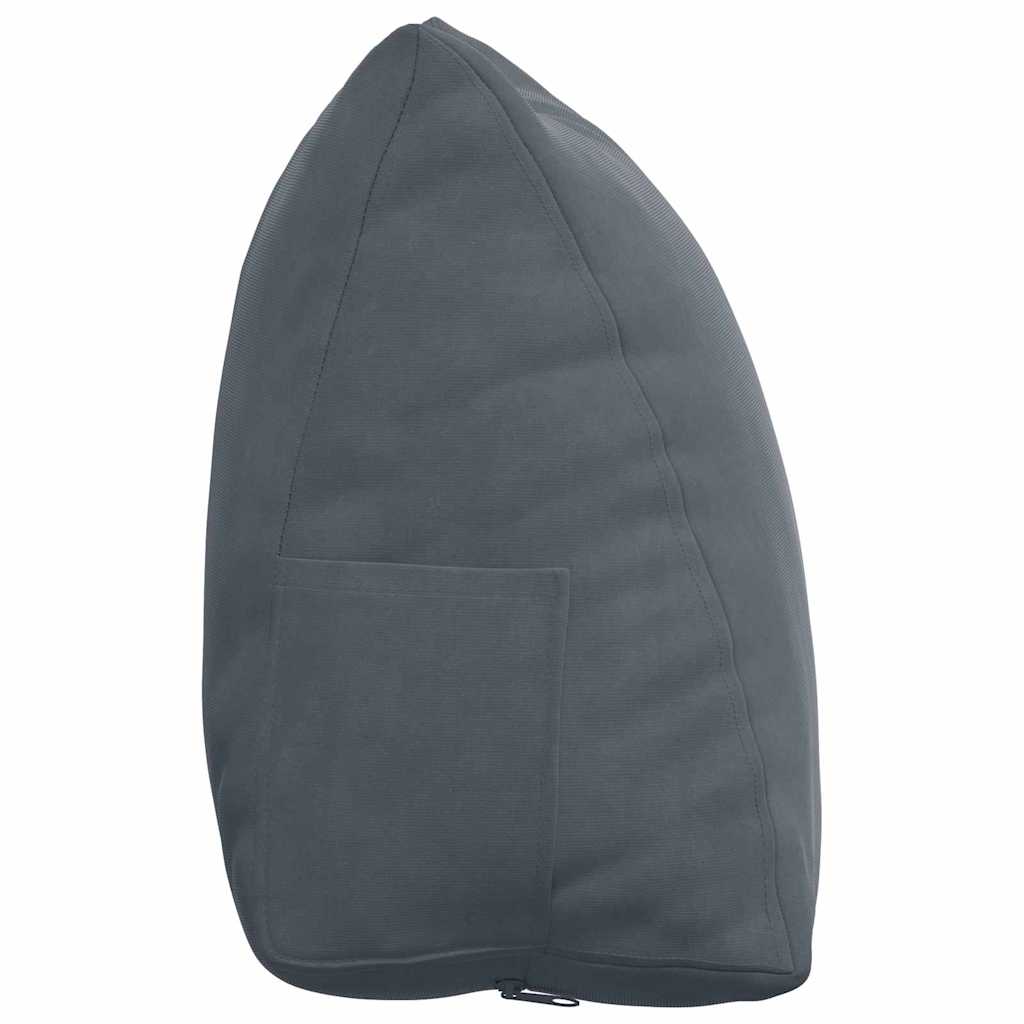 Rugkussen Donkergrijs 45 x 20 x 35 cm Cordstof is nu te koop bij PeponiXL, paradijselijk wonen!