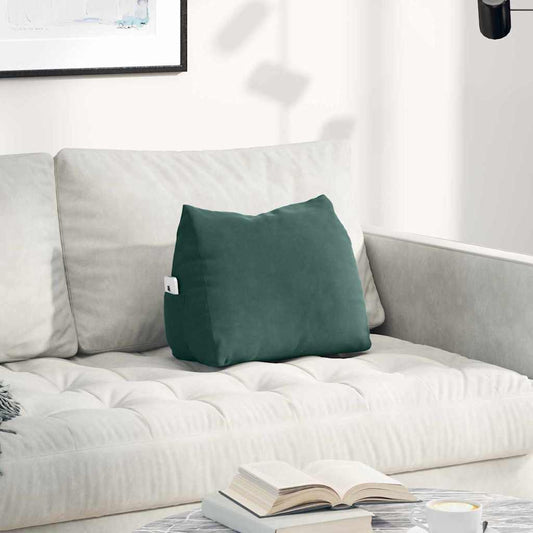 Rugkussen Donkergroen 45 x 20 x 35 cm Cordstof is nu te koop bij PeponiXL, paradijselijk wonen!