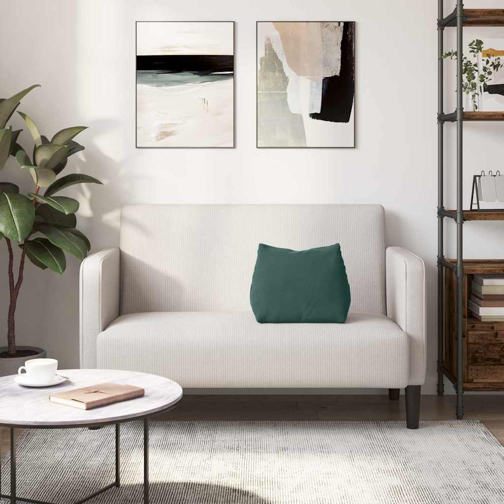 Rugkussen Donkergroen 45 x 20 x 35 cm Cordstof is nu te koop bij PeponiXL, paradijselijk wonen!