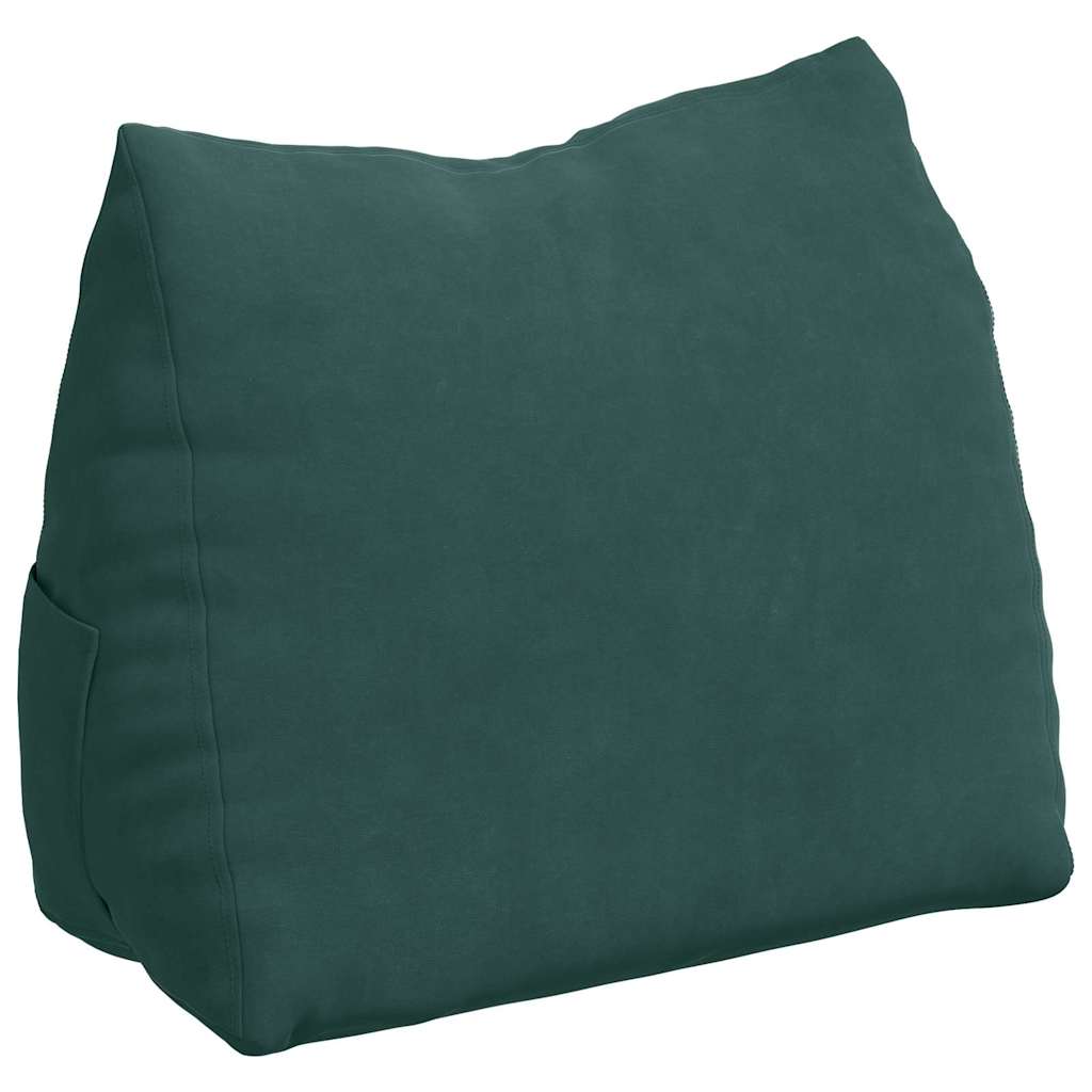 Rugkussen Donkergroen 45 x 20 x 35 cm Cordstof is nu te koop bij PeponiXL, paradijselijk wonen!