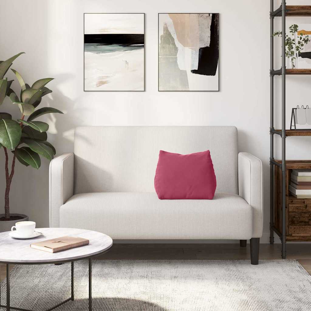 Rugkussen Wijnrood 45 x 20 x 35 cm Cordstof is nu te koop bij PeponiXL, paradijselijk wonen!